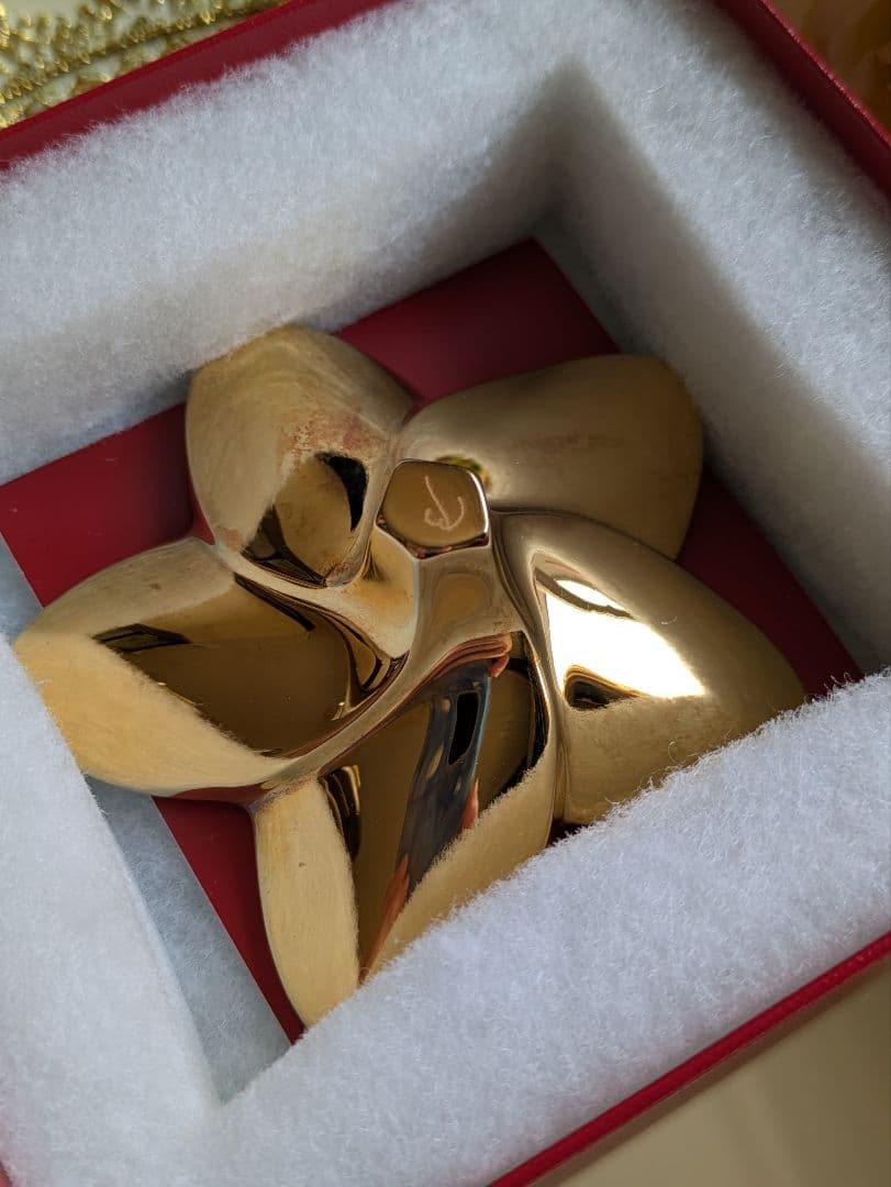 ⚜️Baccarat⚜️クリスタルフィギュア ブルーム ゴールド　花