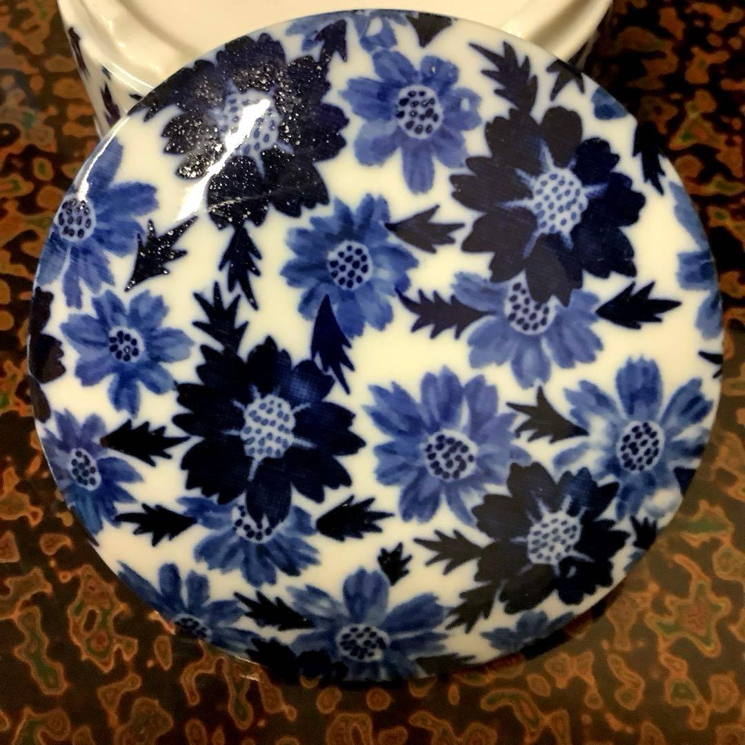 美濃焼　明泉窯　染付花紋　二段重