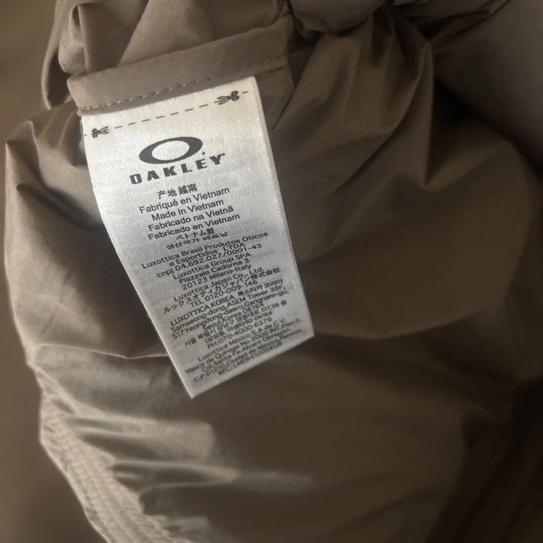 オークリー ダウンジャケットパーカー　ブラウン　茶　ダブルジップ　OAKLEY