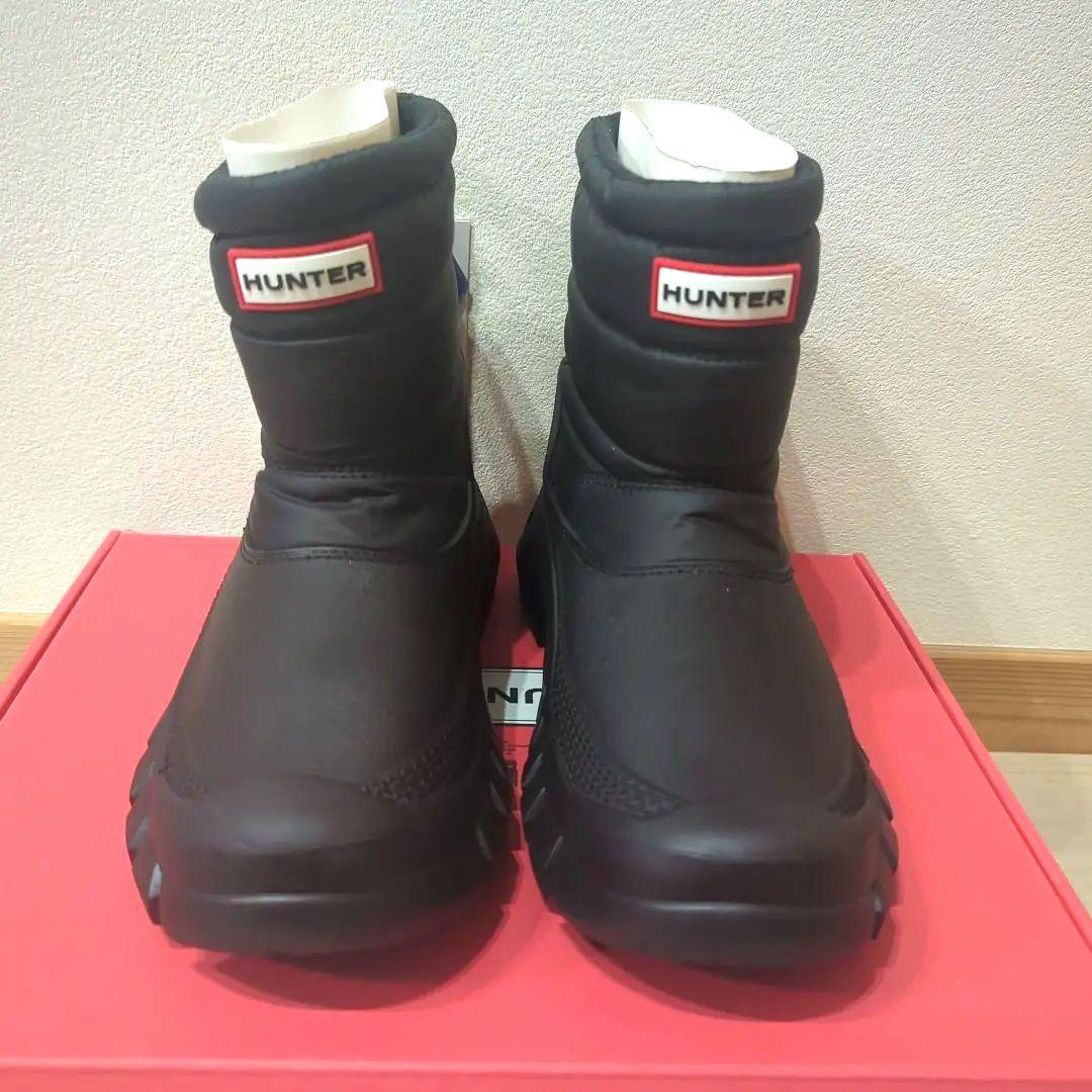 HUNTER　防水 ブラック スノーブーツ INTREPID SHORT　新品