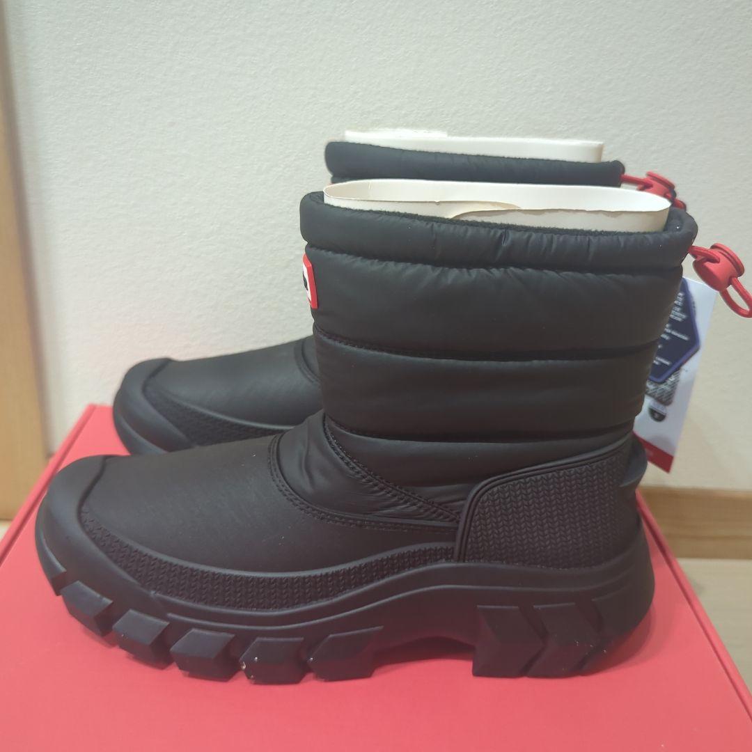 HUNTER　防水 ブラック スノーブーツ INTREPID SHORT　新品