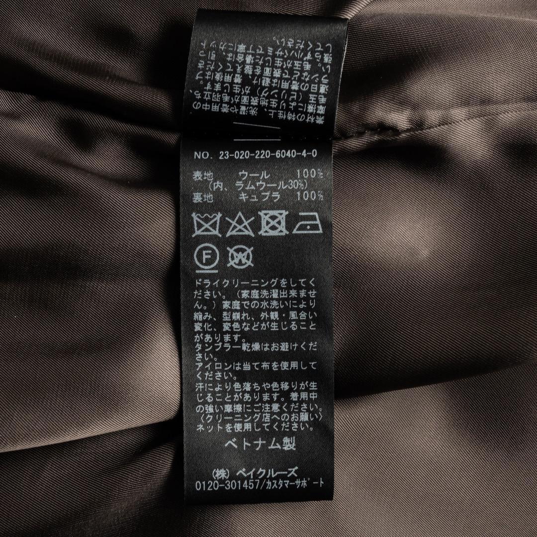 FRAMeWORK ラムウールMIXシャルムバルカラーコート 38 ブラウン