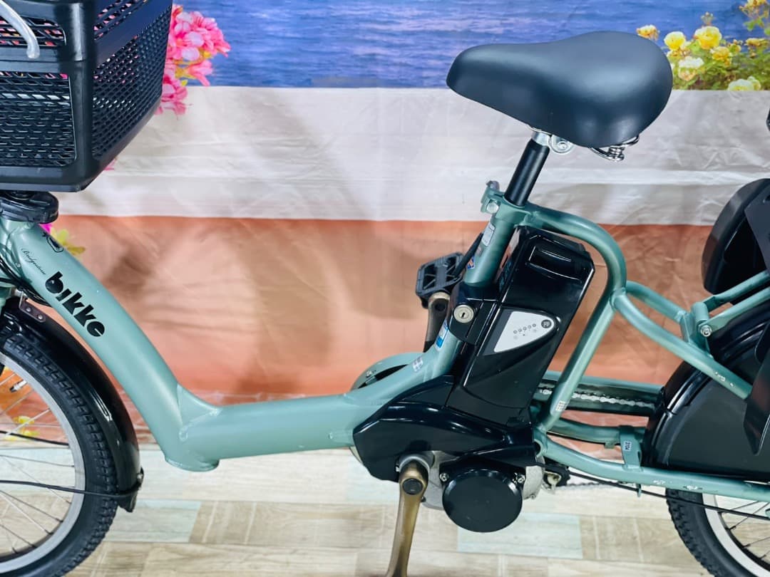 超人気！BIKKE ビッケ13AH！⭐️ブリヂストン子供乗せ電動自転車Y3104