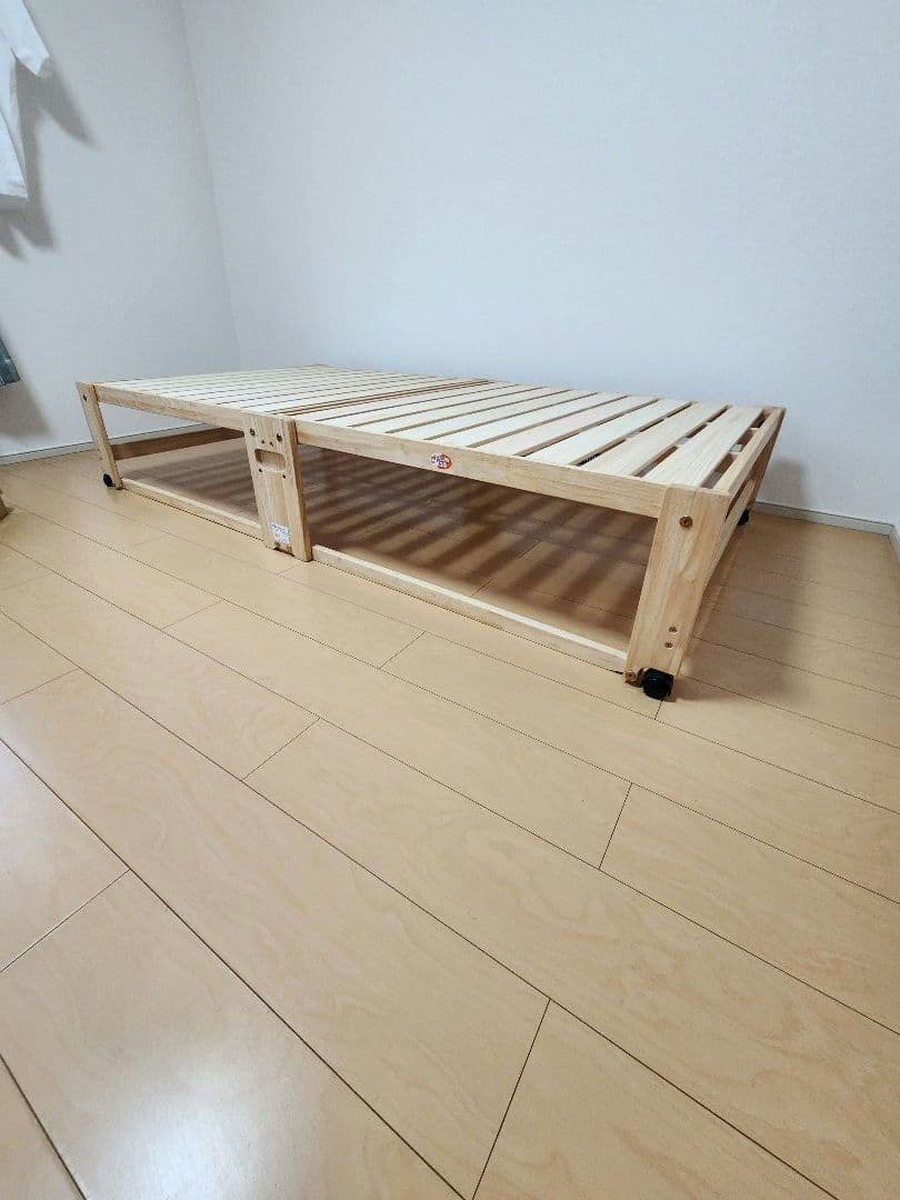 中居木工 折りたたみ式ベッド ハイタイプ(数回使用)
