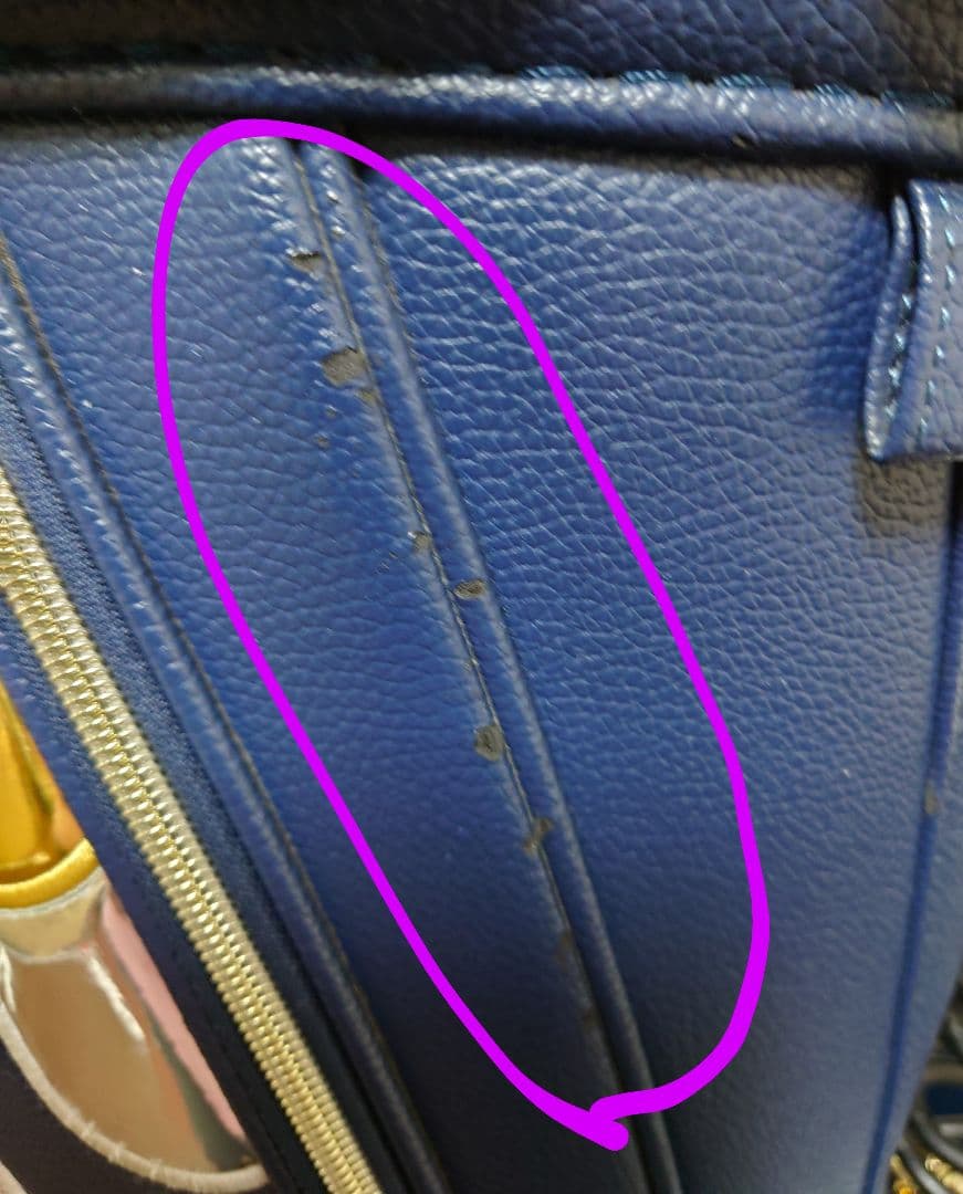 ★ねねかか★【中古品】ウィンウィン　ネイビー ✕花柄 　キャディバッグ