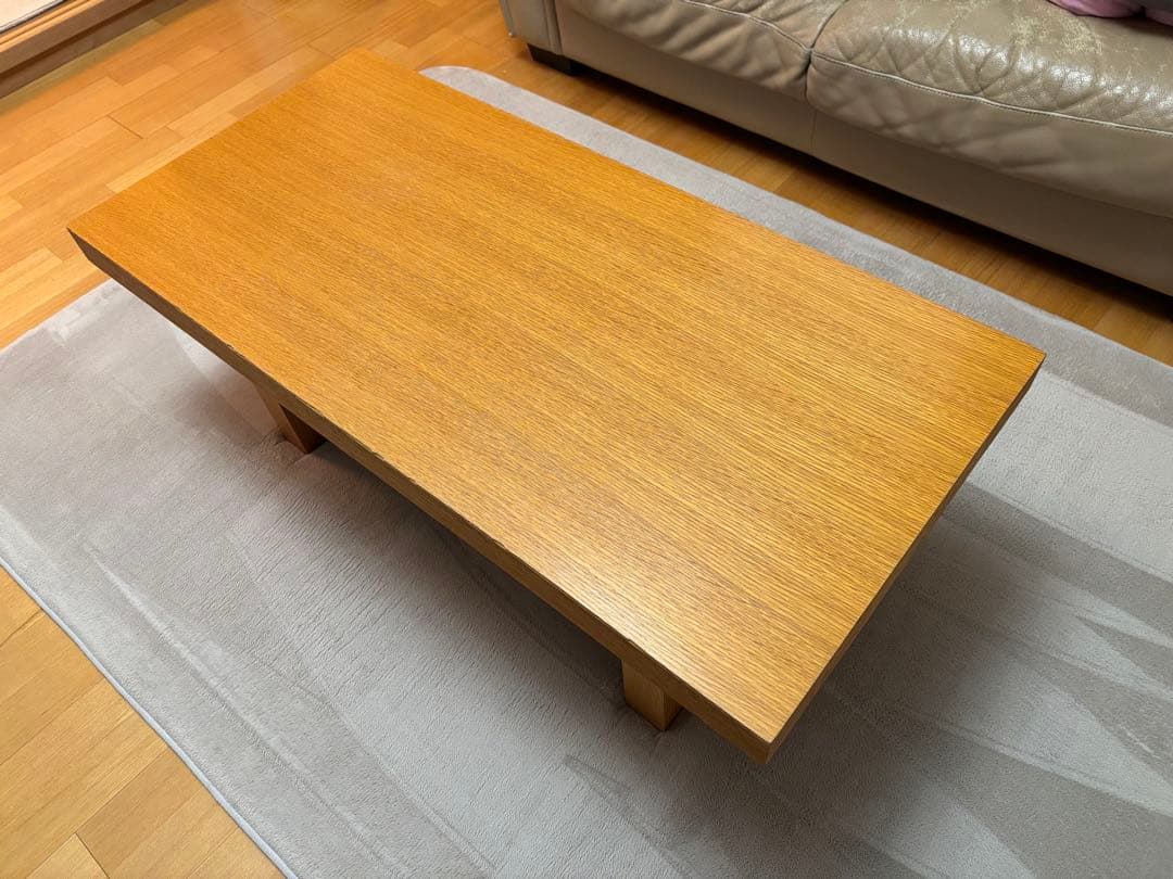 木製センターテーブル シンプルデザイン