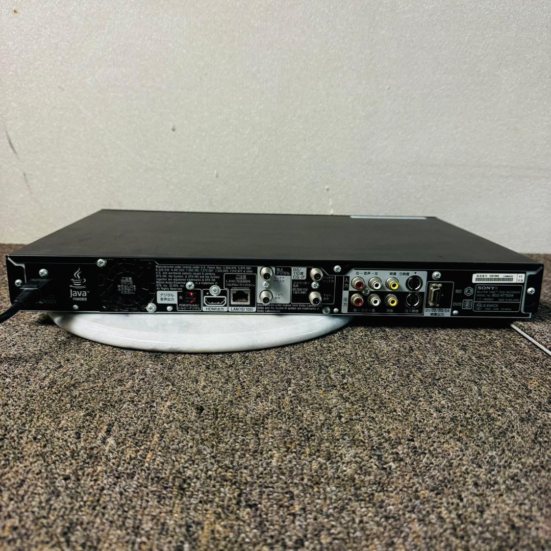 D77早い者勝ち！ソニー ブルーレイディスクレコーダー 500GB 2チューナー