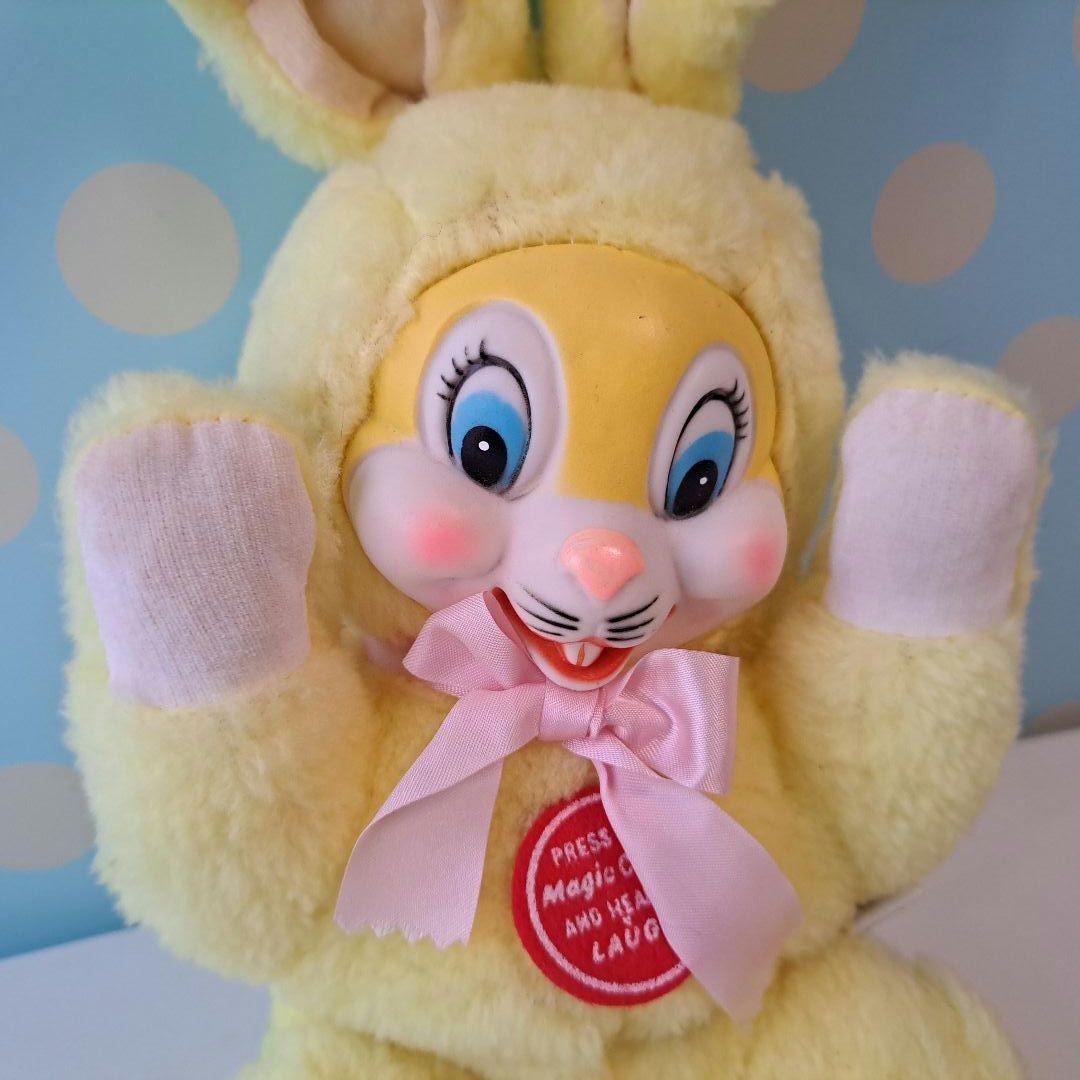 ビンテージ　ラバーフェイス　ウサギ　41cm　里帰り品