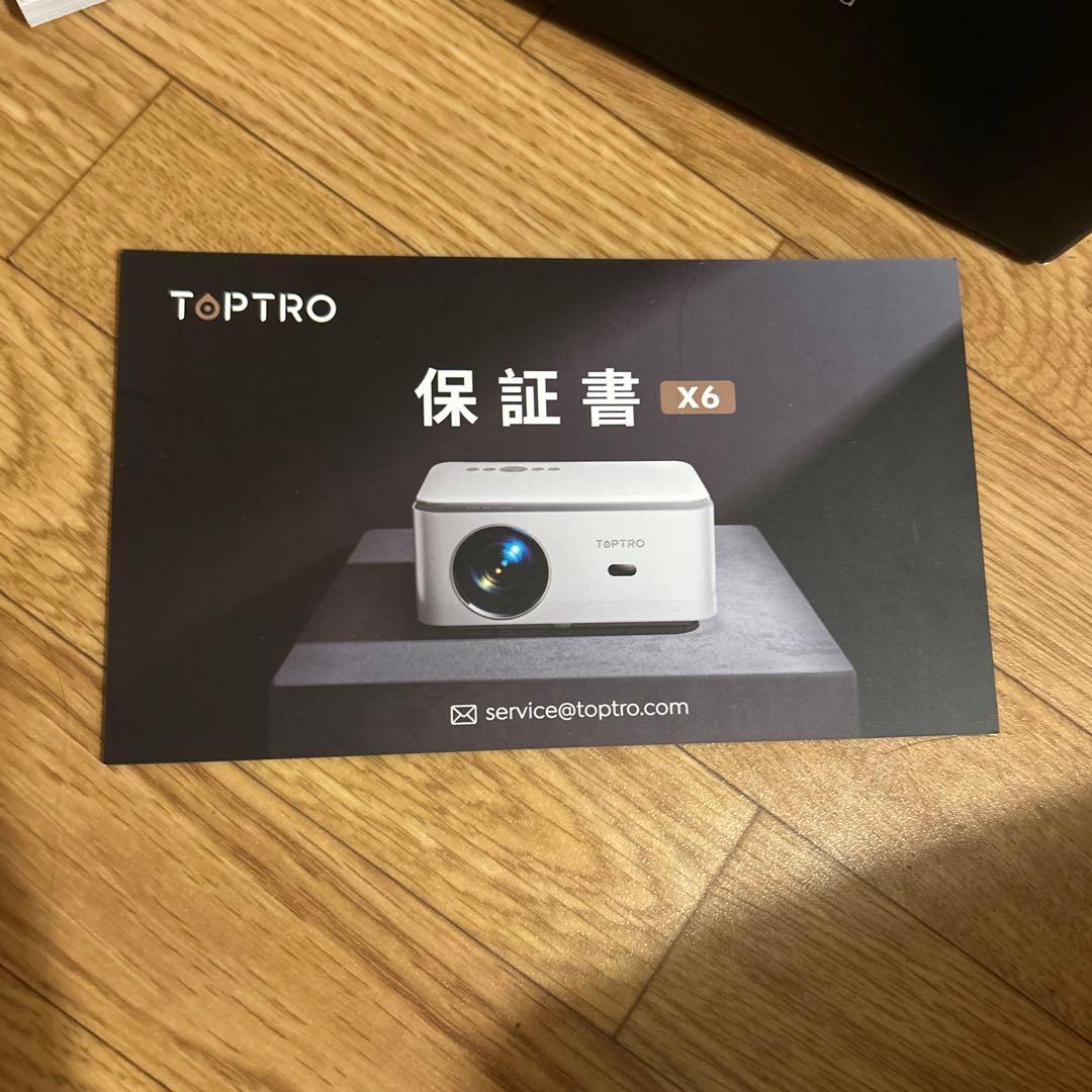 TOPTRO X6 プロジェクター 4K ホワイト