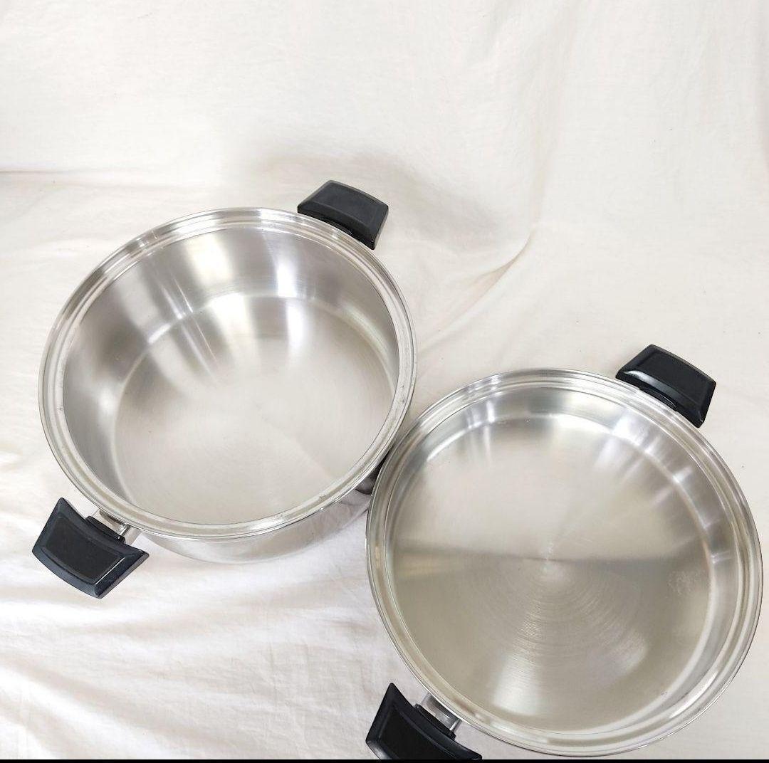 専用IH対応品 ロイヤルクイーン 新品 Lセット (6QTと大フライパン付属品@