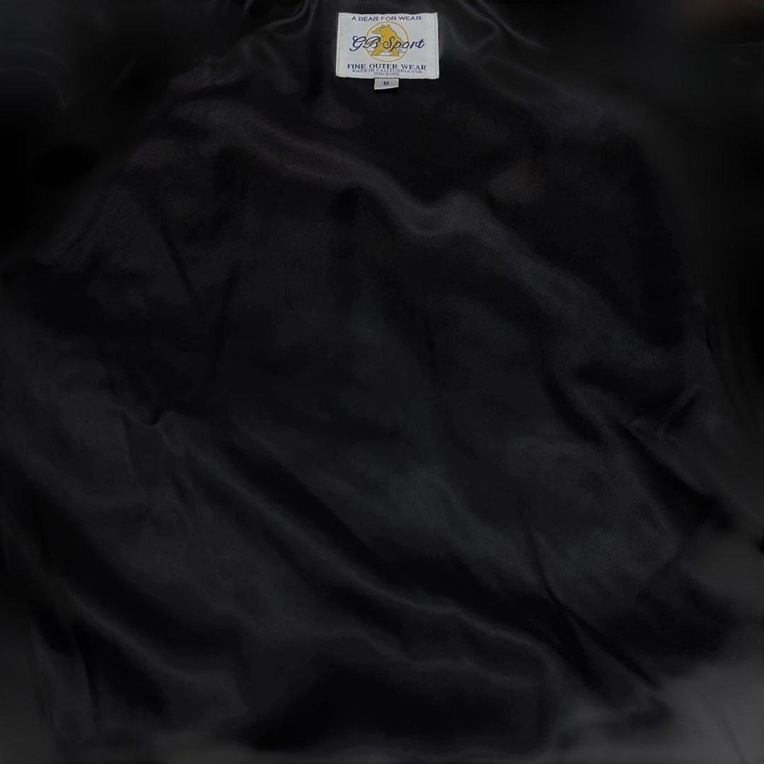 GB SPORT ショールカラー ミリタリーコード バーシティ M 黒 米国製