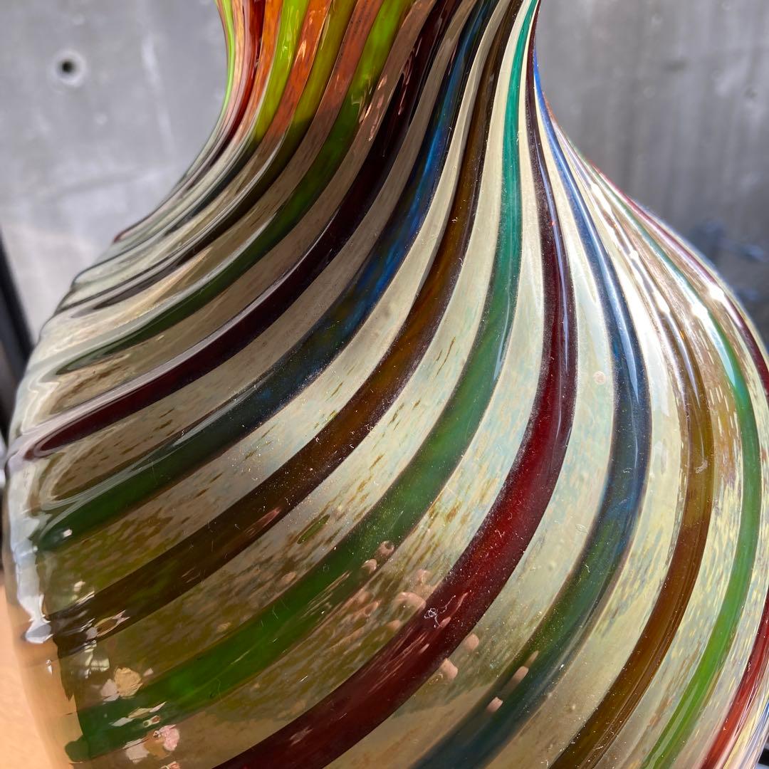 MURANO ムラーノガラス　花瓶　ベネチアングラス　美品