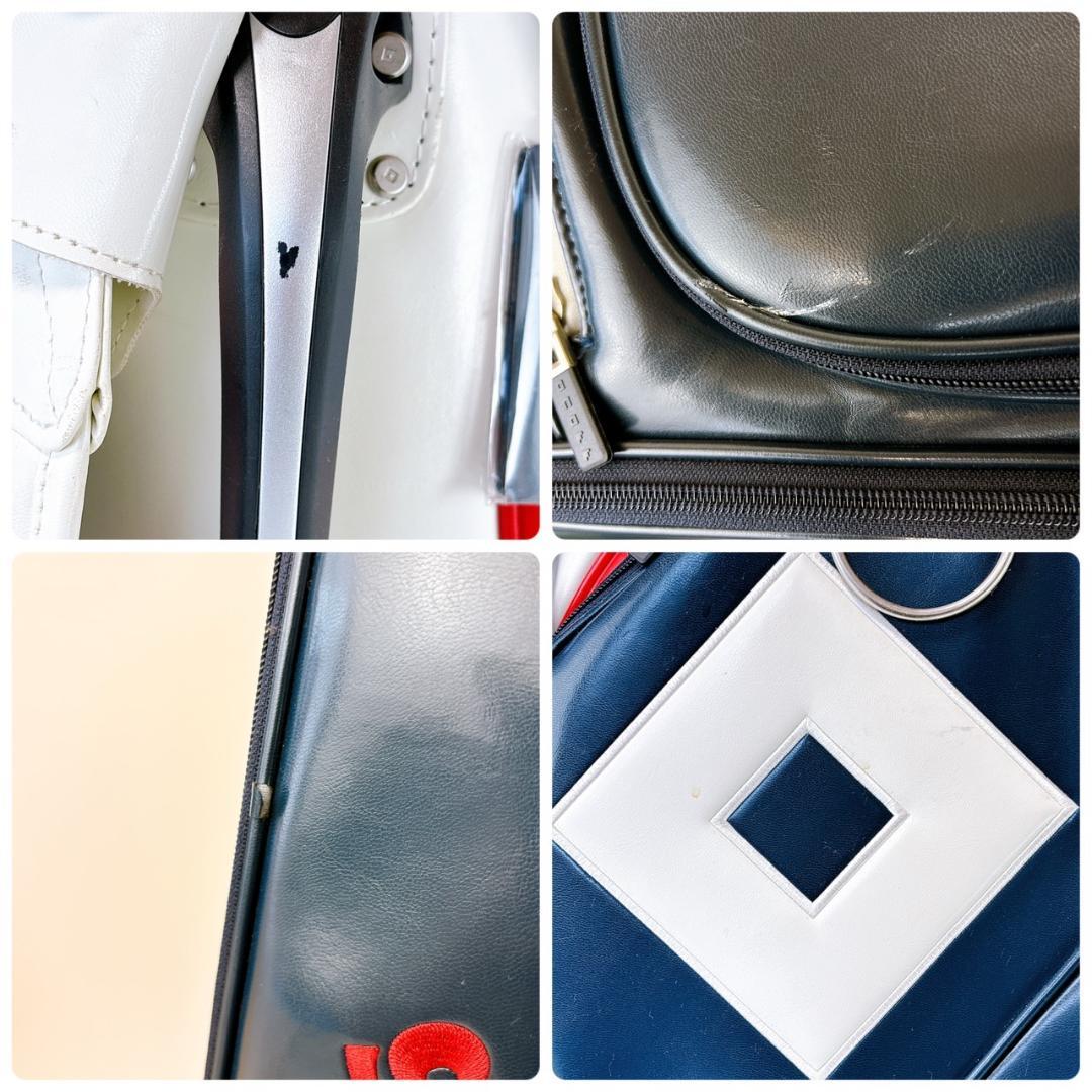 オノフ　キャディバッグ　9型　ネイビー／ONOFF　トリコロール