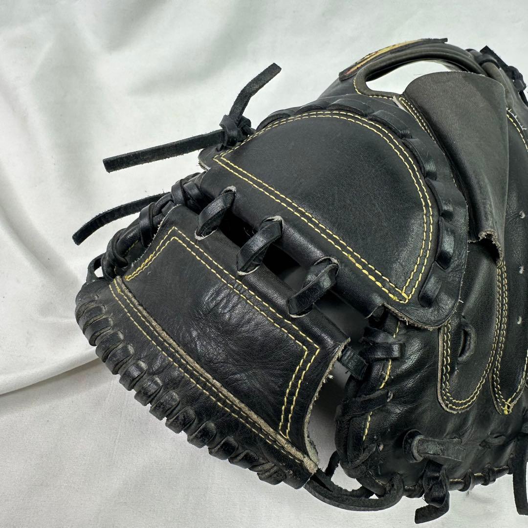 【美品】一般 軟式野球 キャッチャーミット ミズノ ブラック ビクトリーステージ