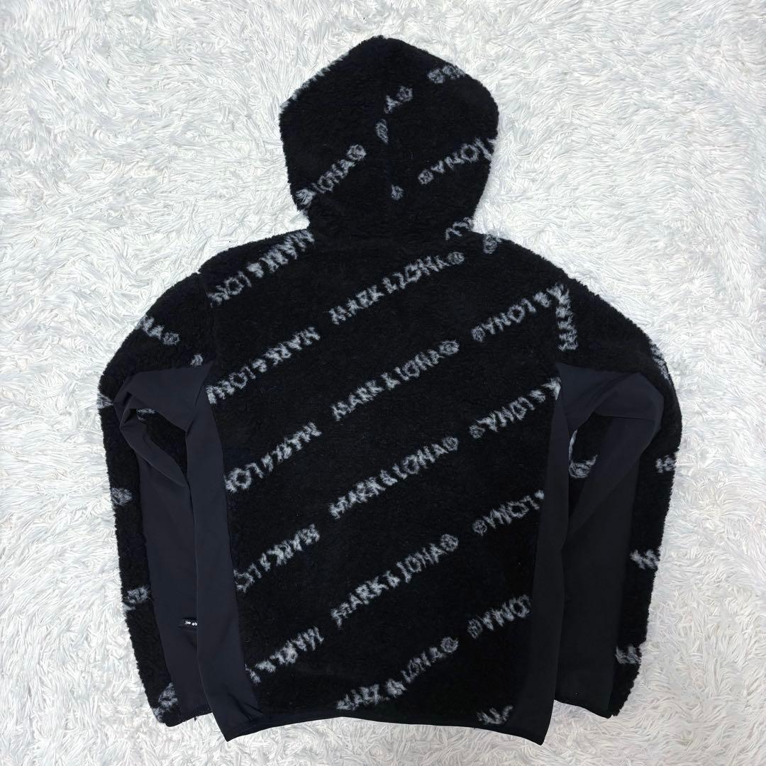 マークアンドロナ ダウン ボア ブラック ブルゾン ジップ ゴルフ