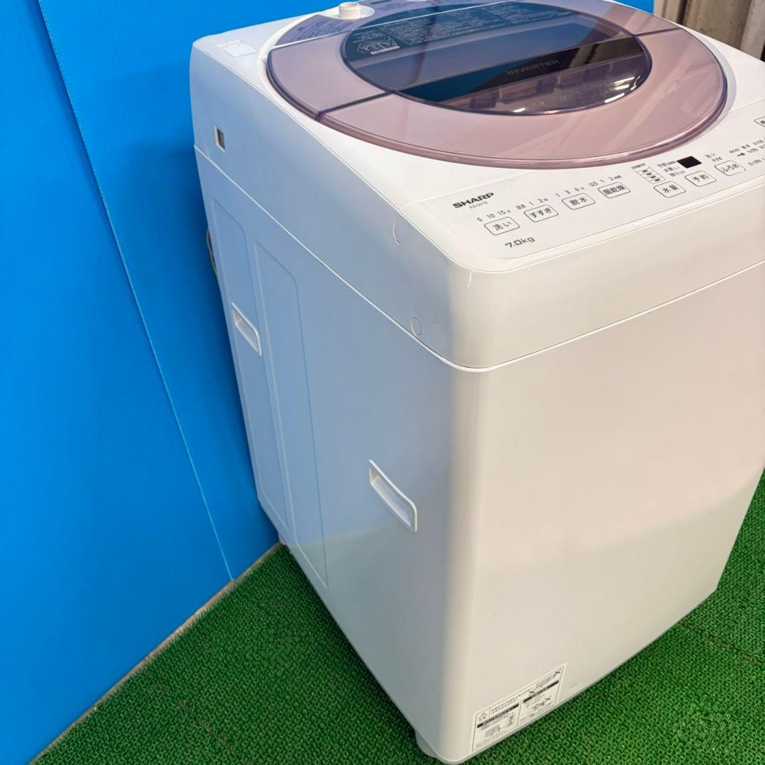 616 関東圏配送　ピンクデザイン　洗濯機　7kg インバーター搭載　SHARP