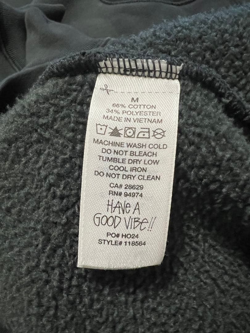 STUSSY ブラック スウェット M