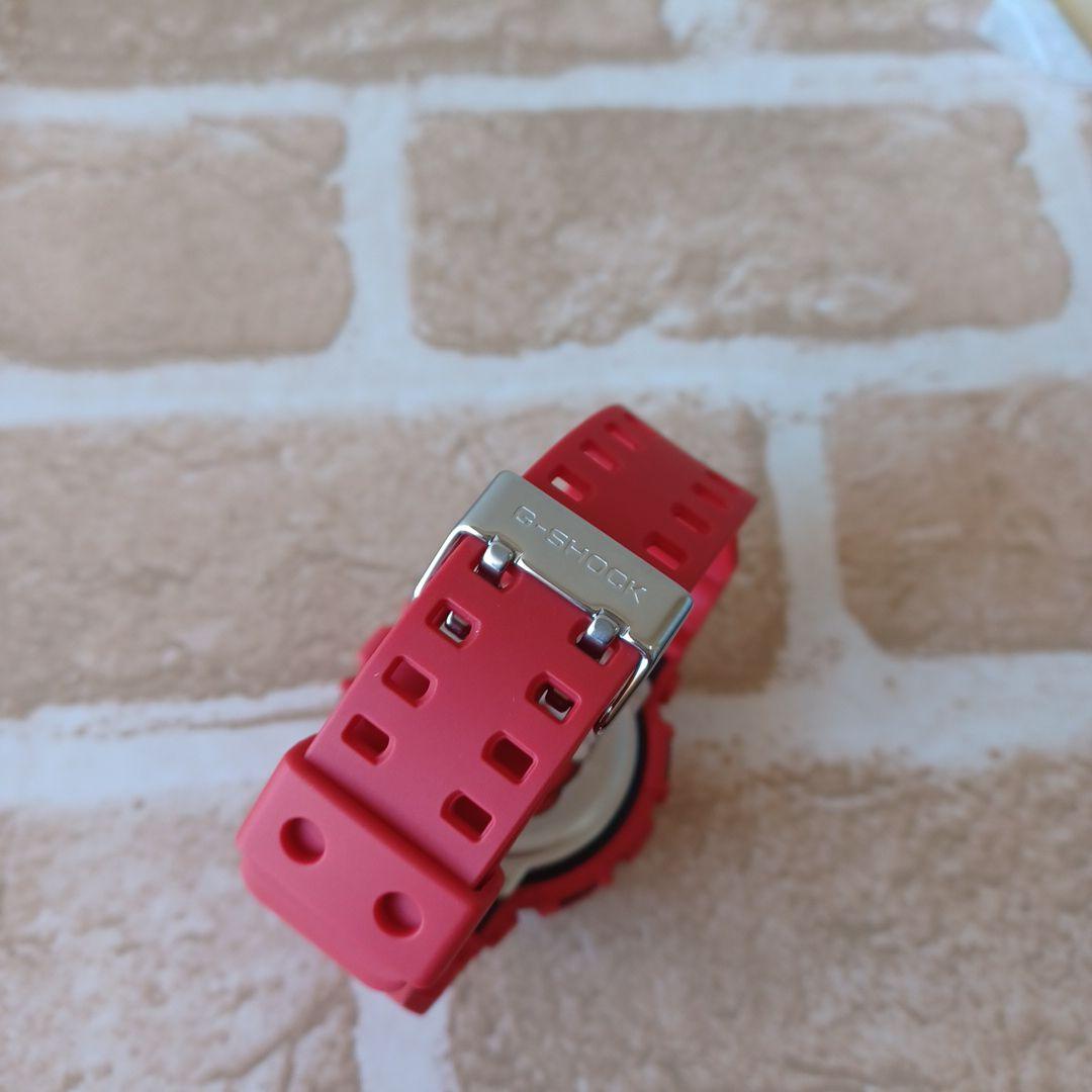 CASIO G-SHOCKジーショック腕時計 紅レッド　男梅コラボカラー