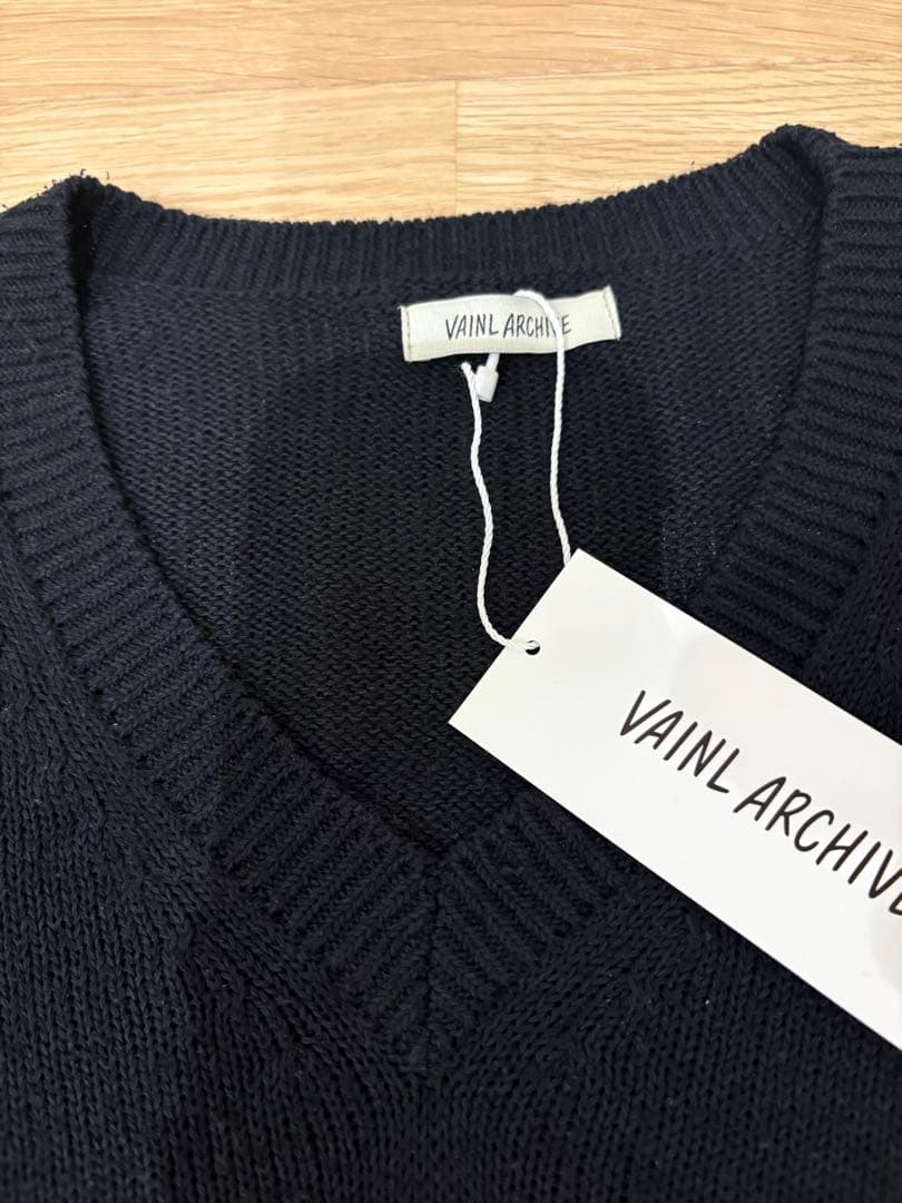 トップス VAINL ARCHIVE AZIZ-V BLACK M