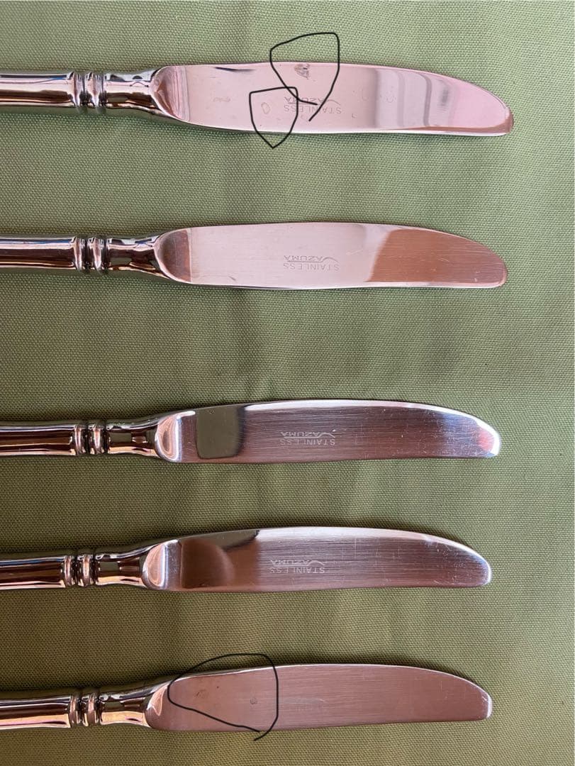 AZUMA 18-18 ナイフ、フォーク、スプーン 5客セット