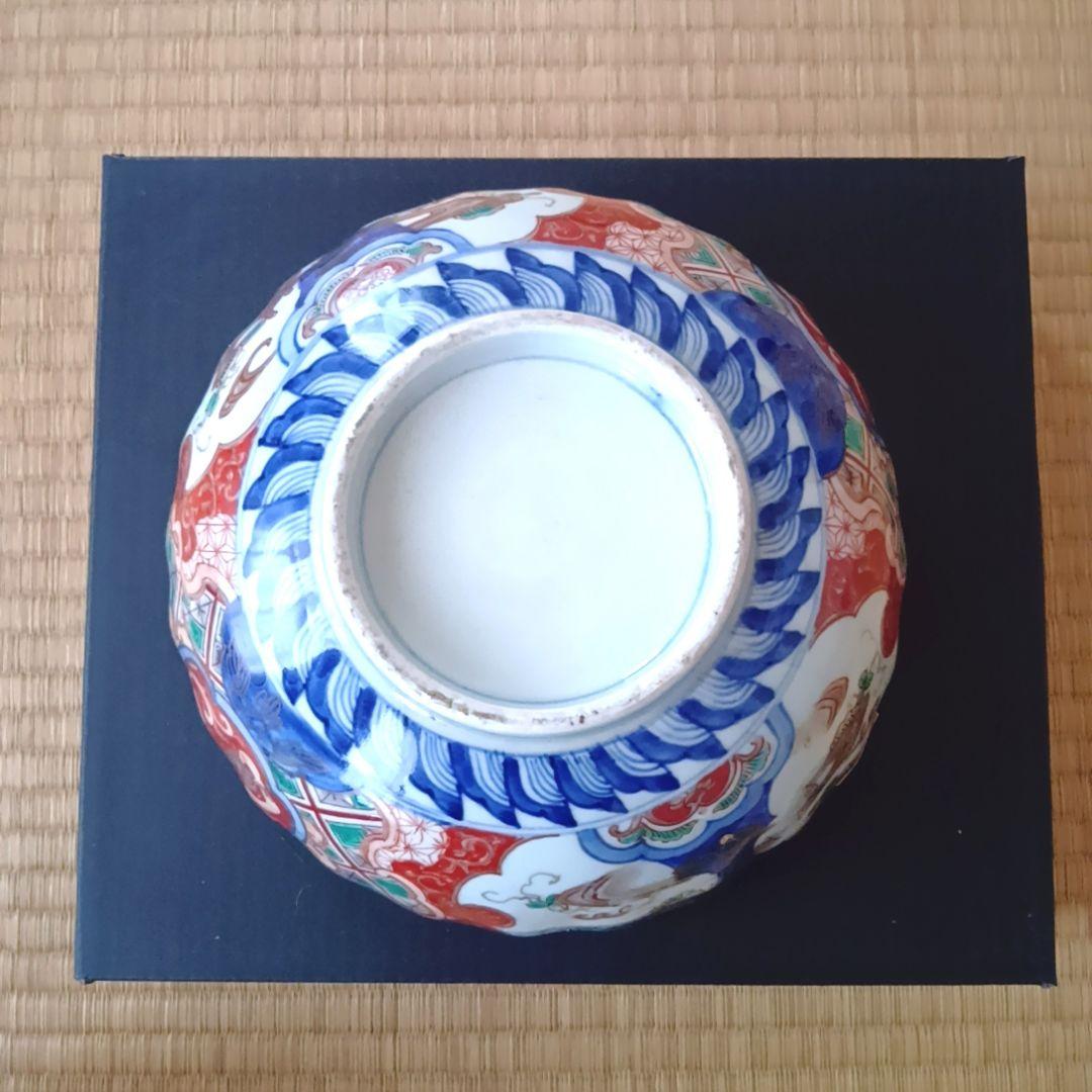 ②【古伊万里】骨董品 大皿 色絵 鉢 深鉢 伊万里 陶器 有田焼 希少 極美品
