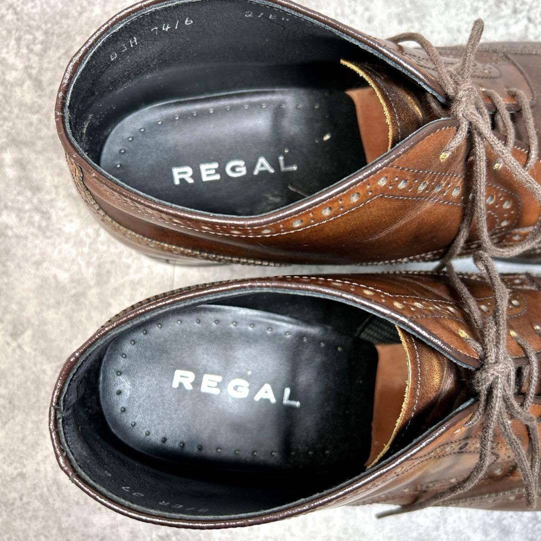 極美品✨【REGAL】チャッカブーツ/21ER/メダリオン/ウイングチップ/革靴