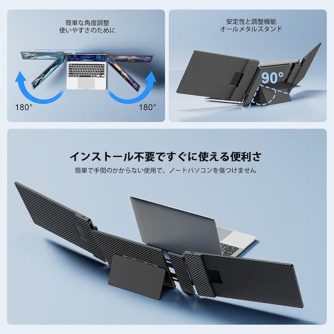 新品S3ノートパソコン デュアルモニター14インチ FHD 1080P IPS