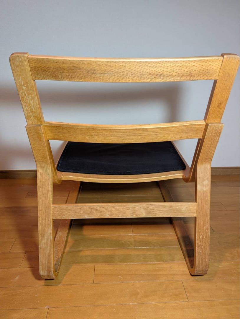■送料込■無印良品 リビングでもダイニングでもつかえるソファチェア オーク 椅子