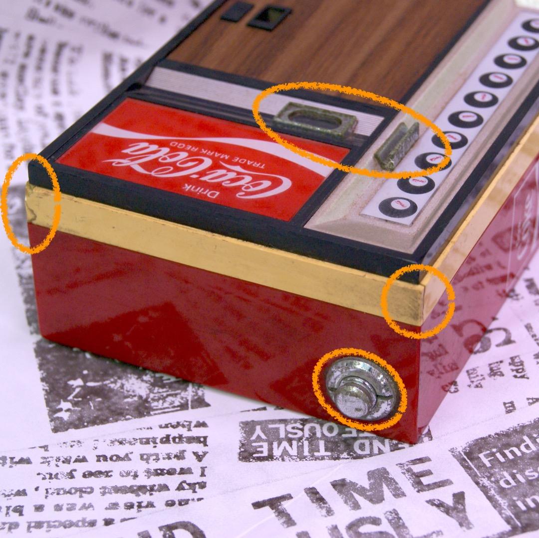 激レア 非売品コカコーラ自動販売機型ラジオ 動作品