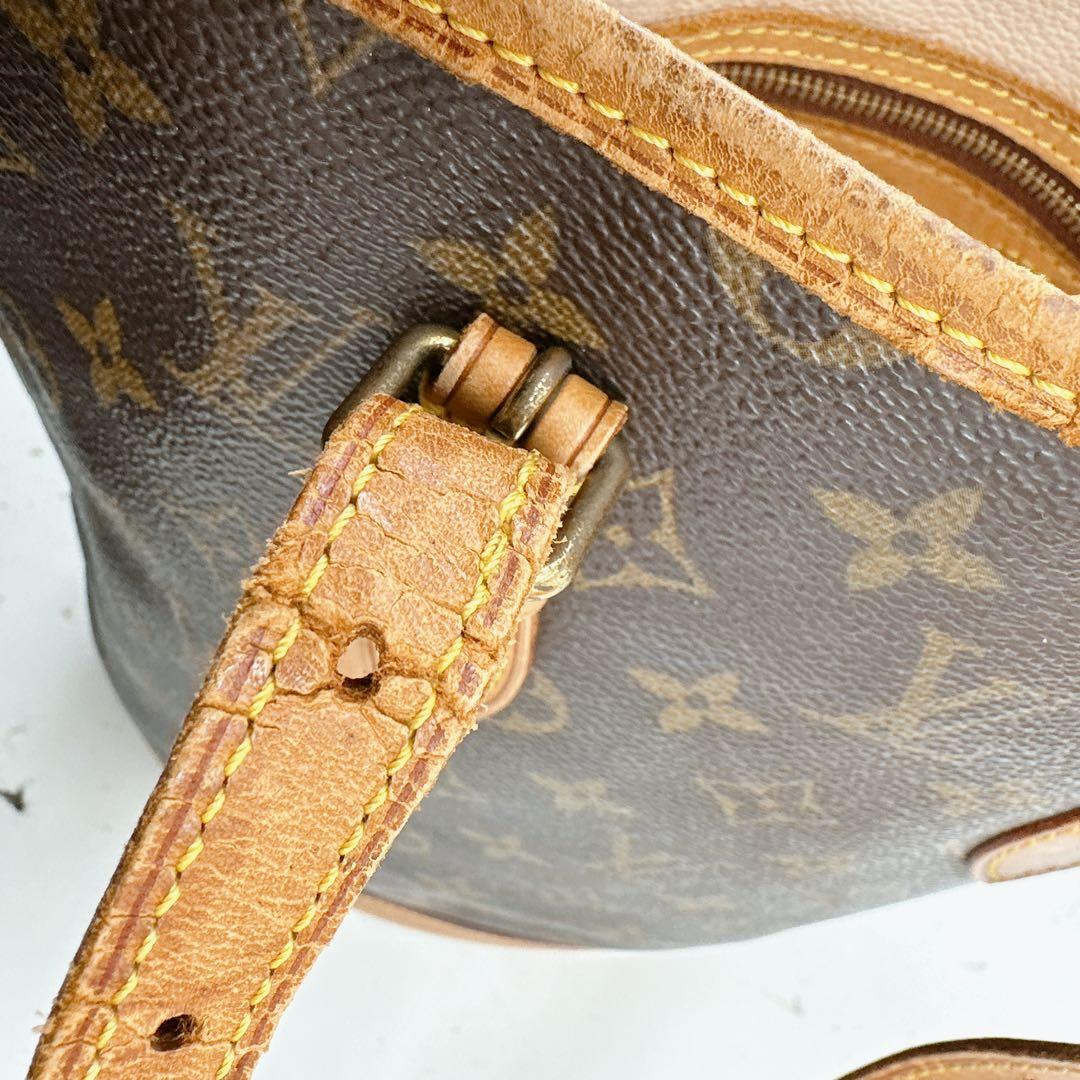 ベタなし　ルイヴィトン　モノグラム　プチバケット　ハンドバッグ