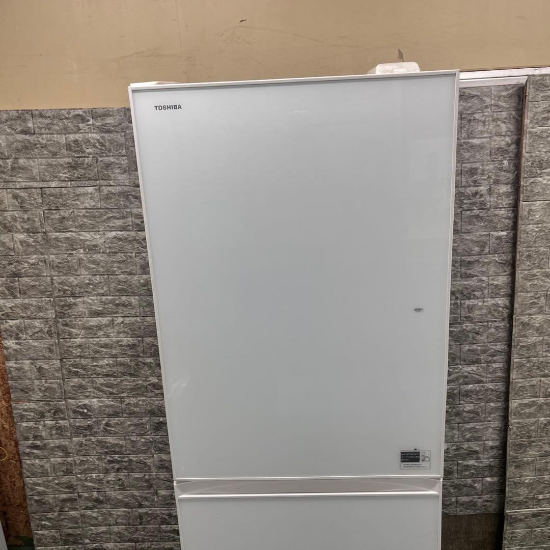 666TOSHIBA 大型冷蔵庫　411L 400L以上　小型　家庭用　自動製氷