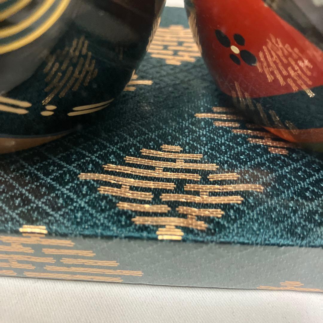 新品　大内人形　ひな人形　28号　木製漆 直径約8.4　雛人形　工芸品　金箔