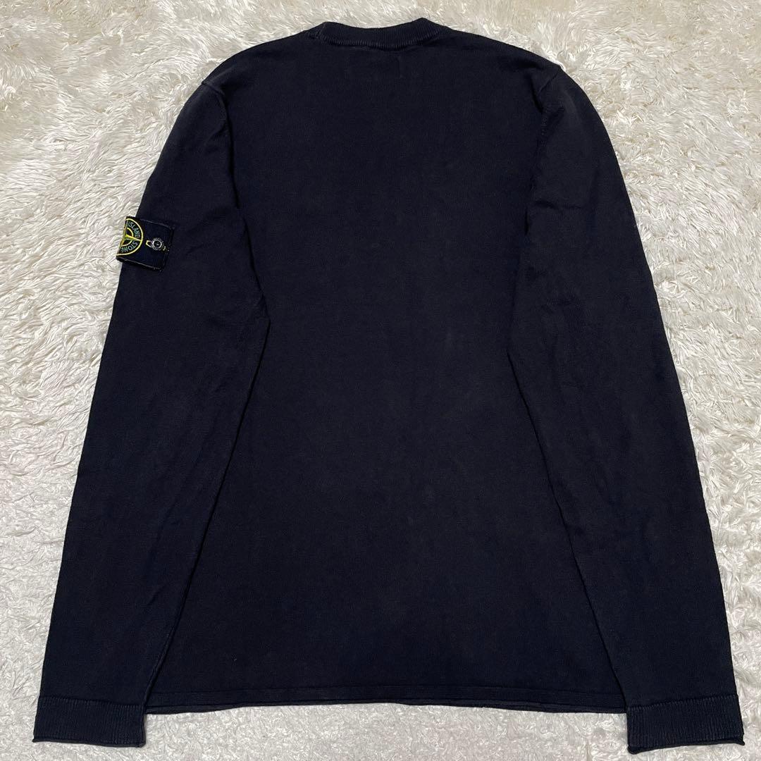 STONE クルーネック ニットセーター ブラック Mサイズ