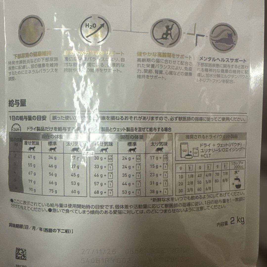 ロイヤルカナン　食事療法　ユリナリー