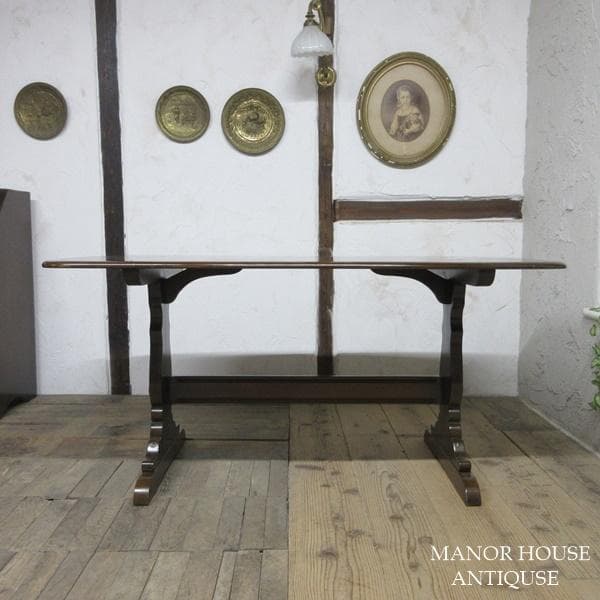 イギリス アンティーク 家具 ダイニングテーブル リフェクトリー 6247d