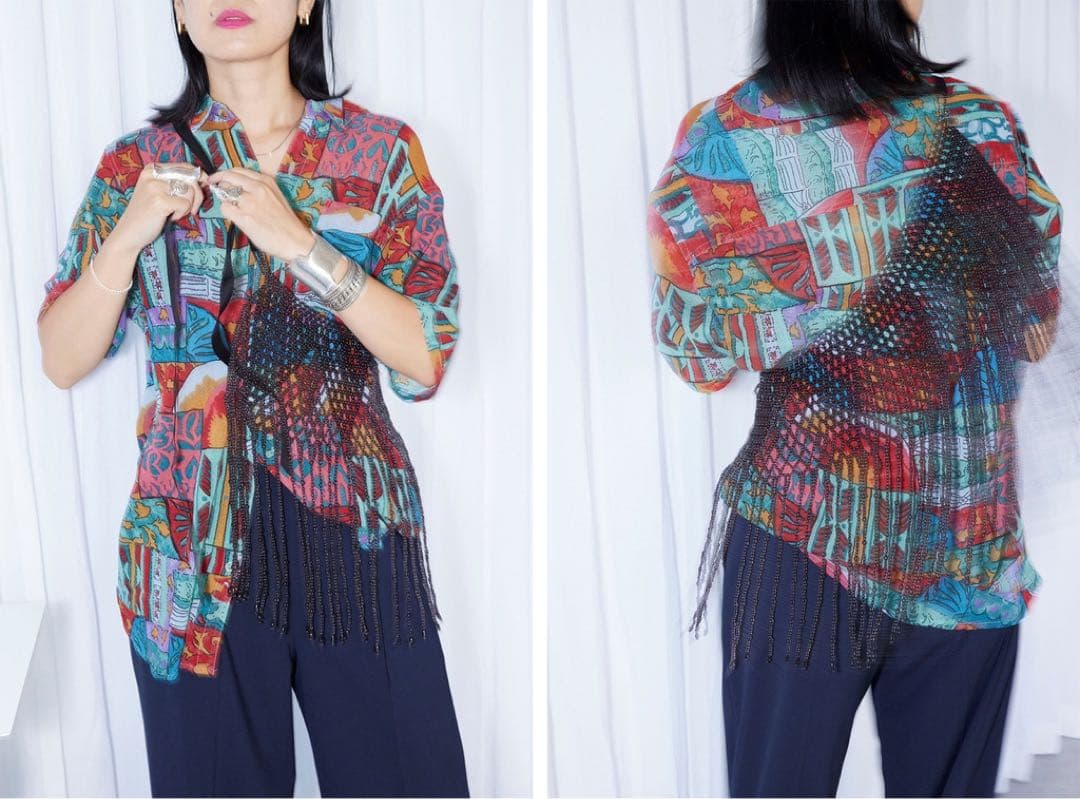 chikakisada ビーズラップスカート