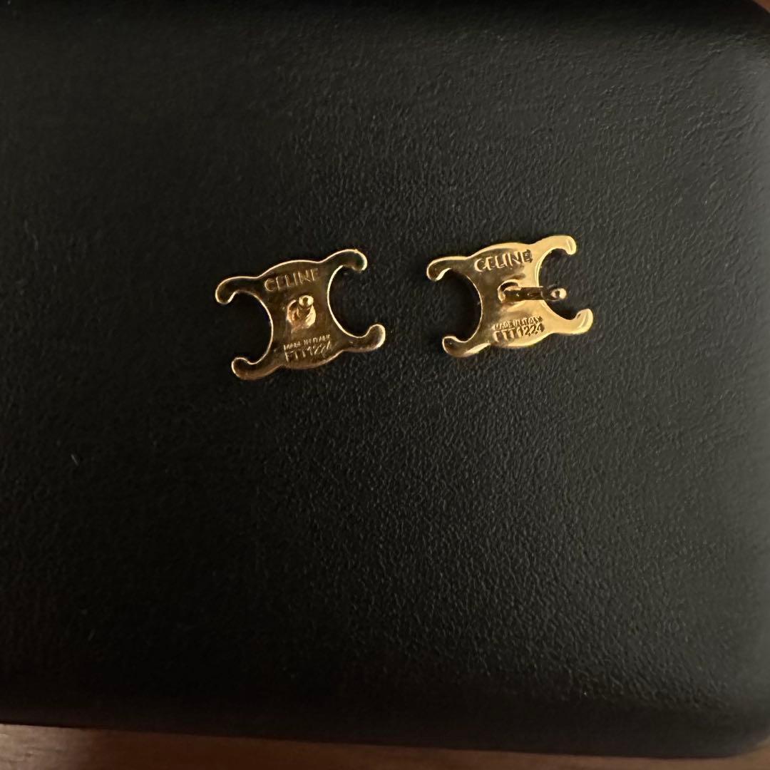 （⚠️片耳のみの販売となります!!）CELINE ゴールド スタッドピアス