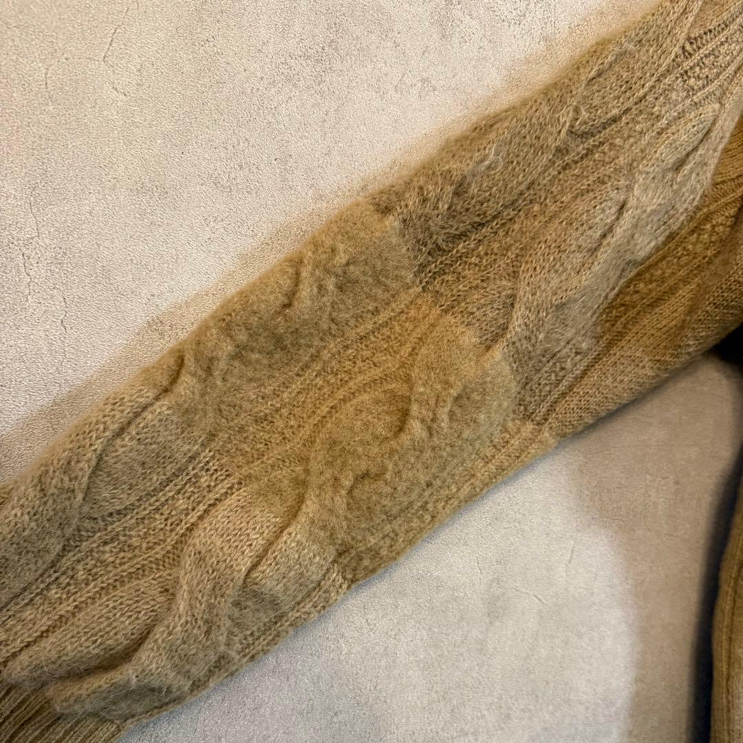 COOHEM ベージュ Vネック ニットセーター