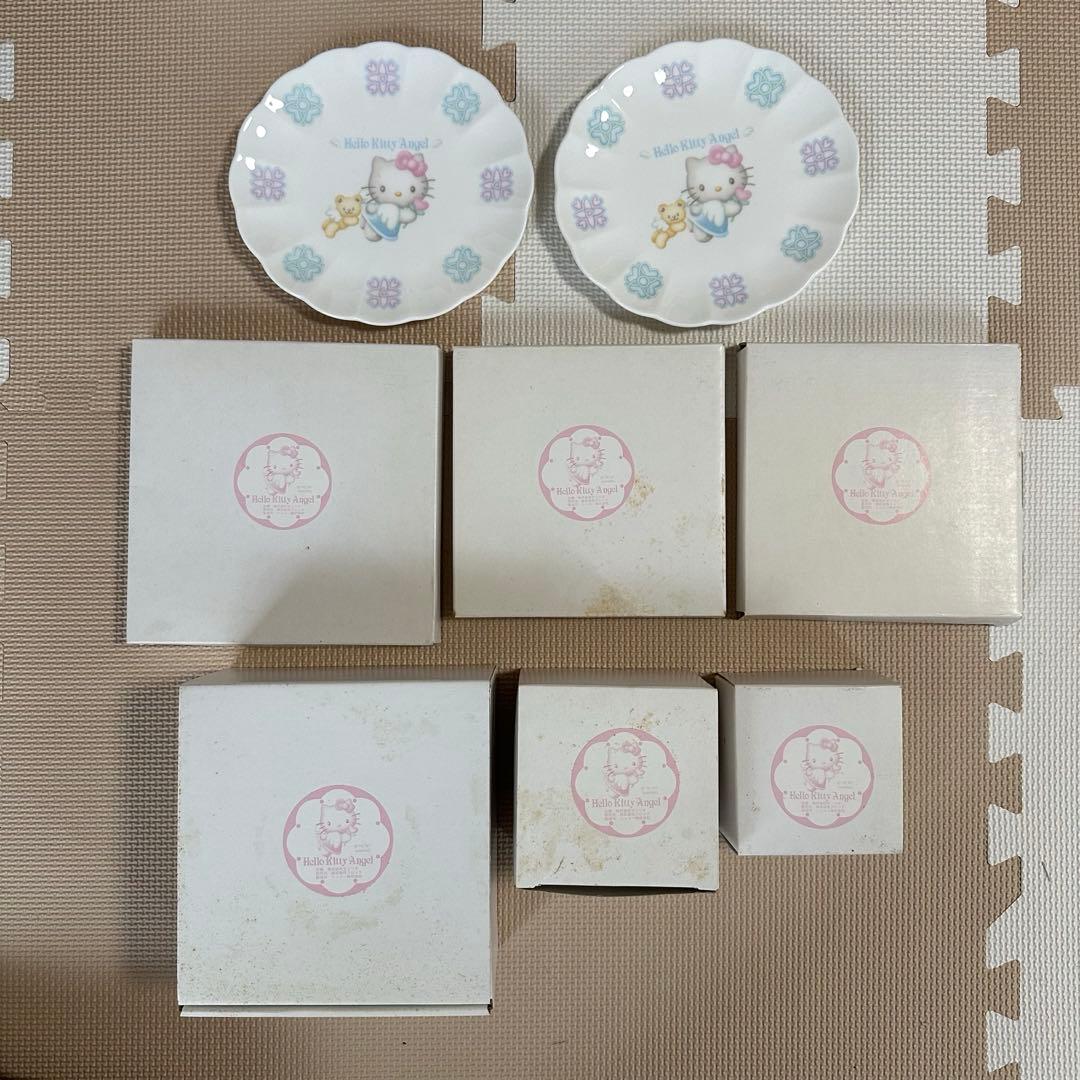 ハローキティ エンジェル 皿 8点セット NIKKO サンリオ 箱シール付き