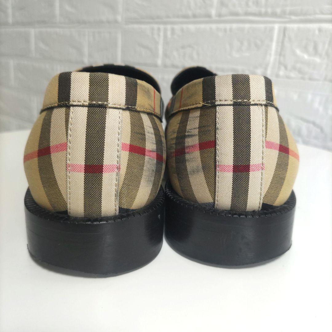 Burberry　バーバリー　ノバチェック　ローファー 　キャンバス　36.5