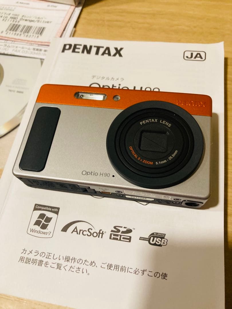 貴重★PENTAX Optio H90 デジタルカメラ デジカメ　ほぼ未使用‼️