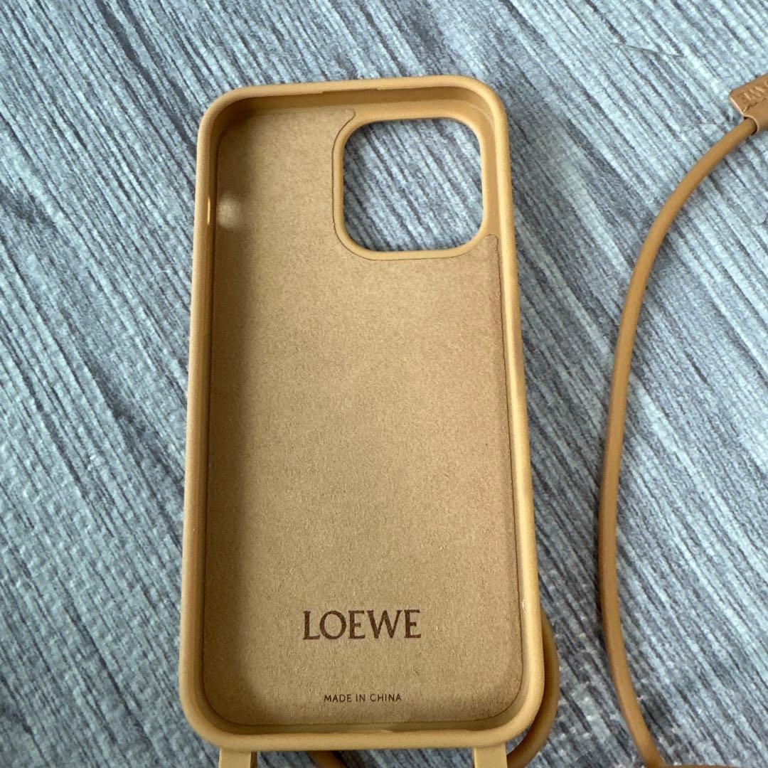 ロエベ　LOEWE iPhone14 PROMAX ケース ベージュ
