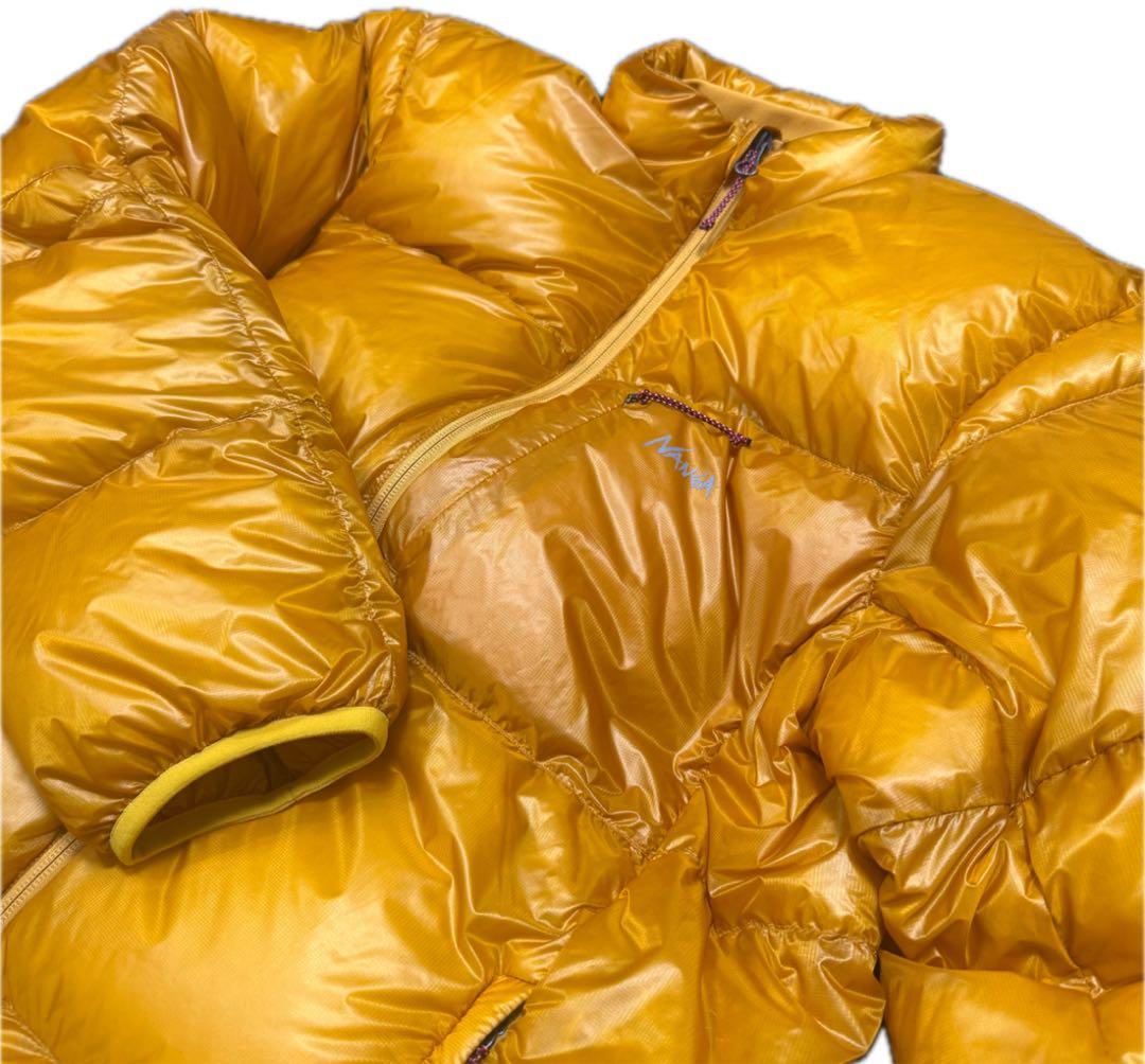 ナンガ M 新品 マウンテンロッジ ダウン ジャケット パッカブル イエロー