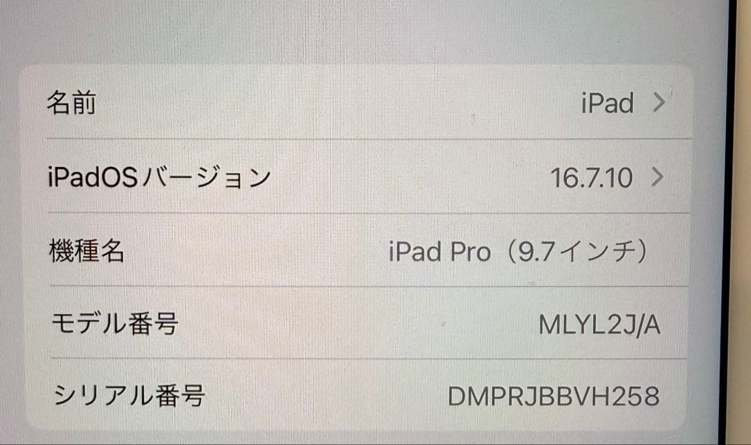 ひなげしiPadPro9.7インチ セルラー　128GB ローズゴールド