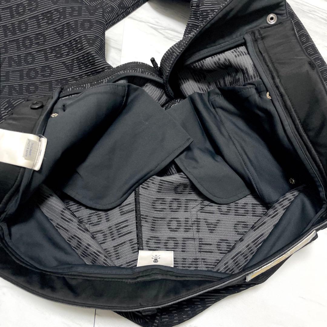 未使用級 近年⭐️マークアンドロナ ストレッチロングパンツ ジャガード 総柄 46