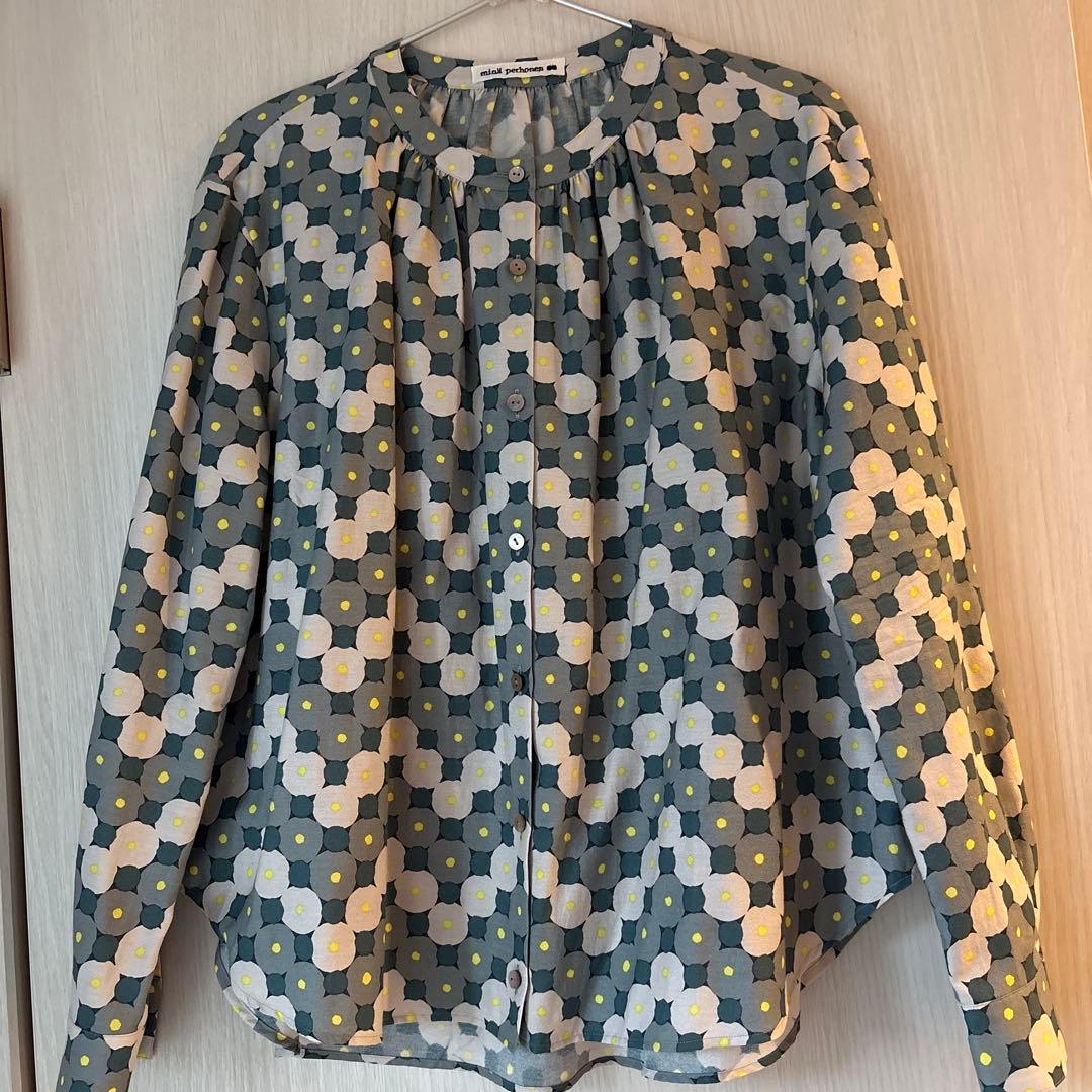 【美品】ミナペルホネン　forest ring ブラウス