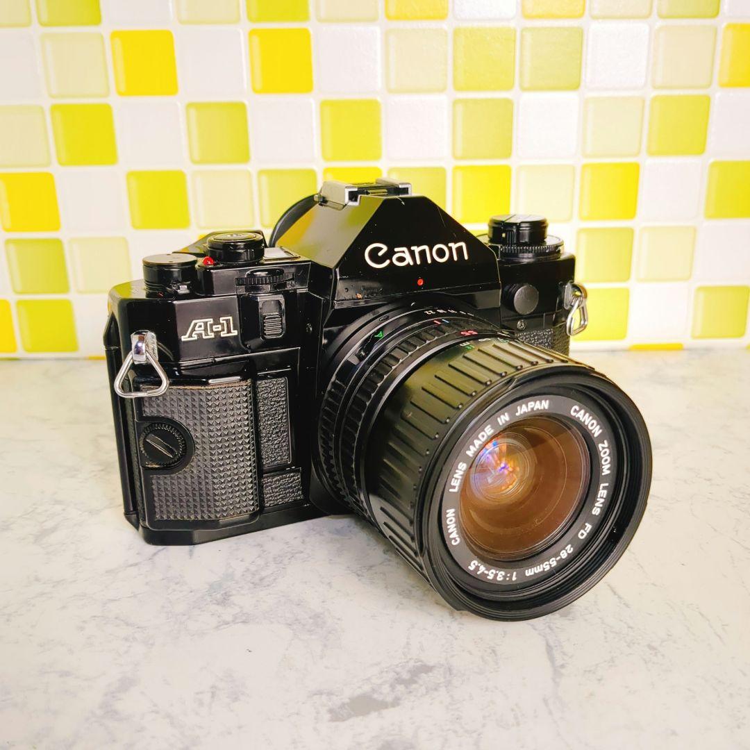 完動品★ Canon キャノン A-1 一眼レフ フィルムカメラ レンズ セット
