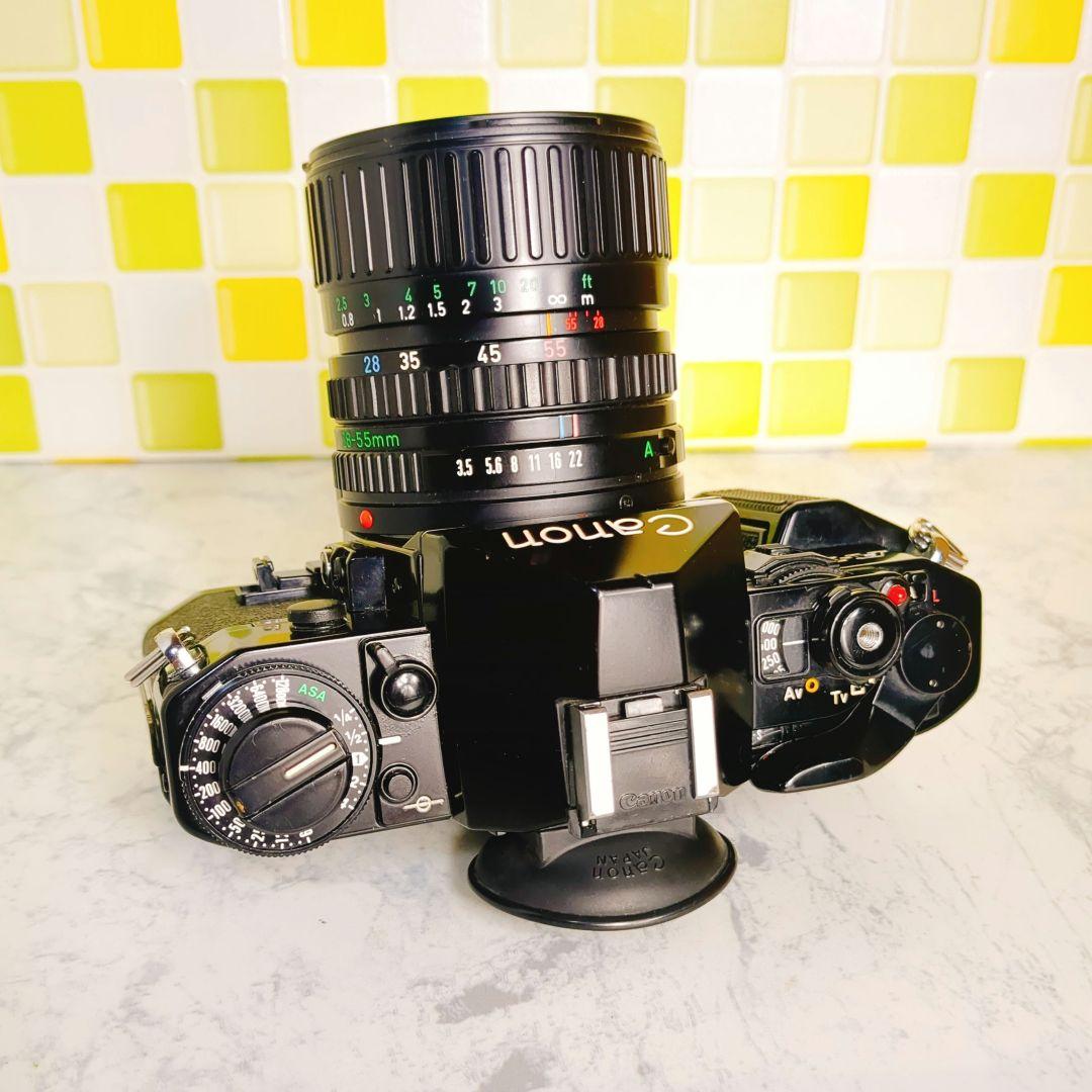 完動品★ Canon キャノン A-1 一眼レフ フィルムカメラ レンズ セット