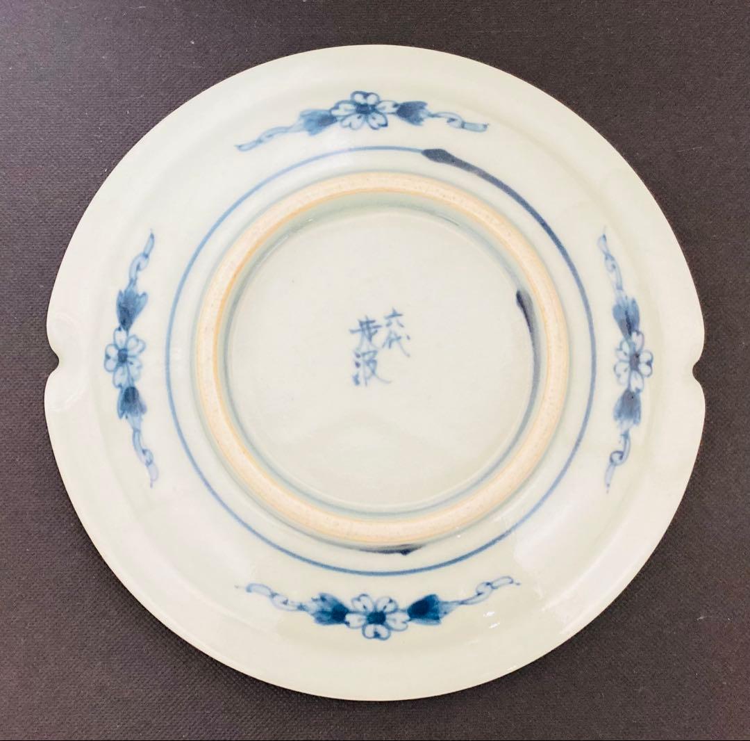 佐藤走波（六代）染付　なぶり組皿4枚