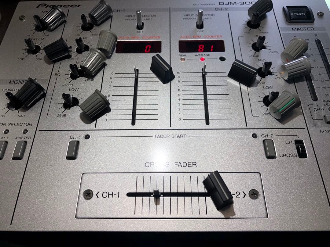 pioneer dj パイオニア　DJM-300 銀　フェーダーメンテナンス